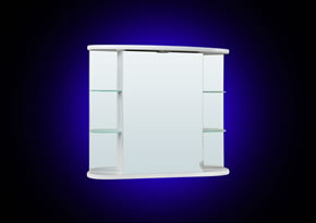 Oglinda Ronda alb 800x690x245 - pret 365 ron